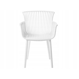 4 baltų Pesaro valgomojo kėdžių rinkinys