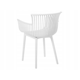 4 baltų Pesaro valgomojo kėdžių rinkinys