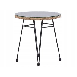 Balkono baldų komplektas iš natūralaus technoratano