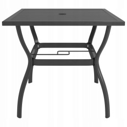 Vidaxl 3 dalių sodo valgomojo baldų komplektas, tekstilė ir plienas, 3060281