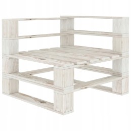 Sodo dvivietė sofa iš padėklų, kreminė