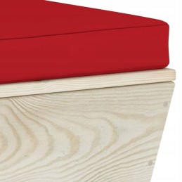 Sodo 3-vietė sofa iš padėklų, su pagalve