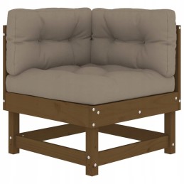 Kampinės sėdynės su pagalvėlėmis, 2 vnt., medaus, d