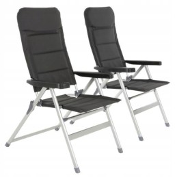 Aliumininė sodo kėdė - tvirtas paminkštinimas - 2 vnt