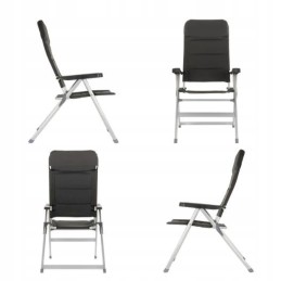 Aliumininė sodo kėdė - tvirtas paminkštinimas - 2 vnt