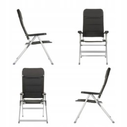 Aliumininė sodo kėdė - tvirtas paminkštinimas - 2 vnt