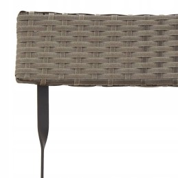 Sulankstomos bistro kėdės, 6 vnt., pilkos, polirotango