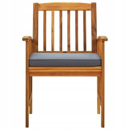 Vidaxl 3 dalių sodo baldų komplektas su pagalvėlėmis, akacijos mediena