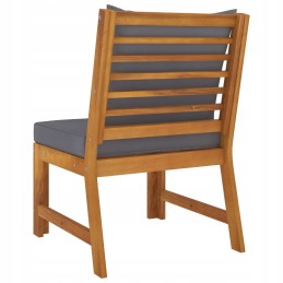 Vidaxl 3 dalių sodo poilsio komplektai su tamsiai pilkomis pagalvėlėmis