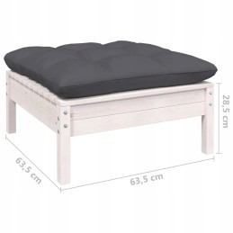 Sofo relax baltas sodo poilsio komplektas, 5 dalių