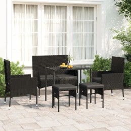 Set of balcony garden furniture technorattan set of garden furniture