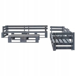 Vidaxl 6-osaline aiatooli komplekt, puidust alused, hall