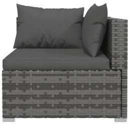 Garden polyrattan lounge set 70x70 grey