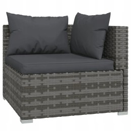 Ratano sodo poilsio komplektas 4+2, 70x70x60,5 pilka/antracito