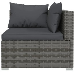Rattan garden lounge set 4+2, 70x70x60.5 grey/anthracite