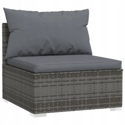 Rattan garden lounge set 4+2, 70x70x60.5 grey/anthracite