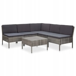6-osaline terrassi-lounge komplekt, hall/antratsiit