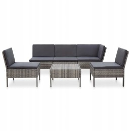 6-osaline terrassi-lounge komplekt, hall/antratsiit