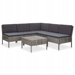 6-osaline terrassi-lounge komplekt, hall/antratsiit