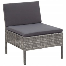 6-osaline terrassi-lounge komplekt, hall/sipelgas.