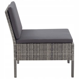 6 piece patio lounge set grey/ant.