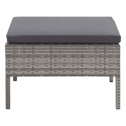 6-osaline rotangist lamamistoolikomplekt - hall/antratsiit, 60x60x35cm