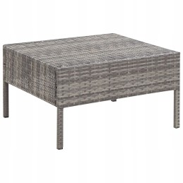 6-osaline rotangist lamamistoolikomplekt - hall/antratsiit, 60x60x35cm