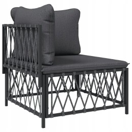 Vidaxl 4 Piece Garden Lounge Set with Cushions Anthracite 3186