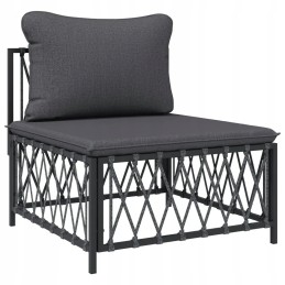 Vidaxl 4 Piece Garden Lounge Set with Cushions Anthracite 3186