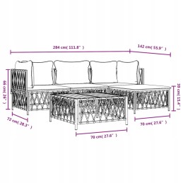 Vidaxl 4 Piece Garden Lounge Set with Cushions Anthracite 3186