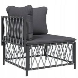 Vidaxl 4 Piece Garden Lounge Set with Cushions Anthracite 3186