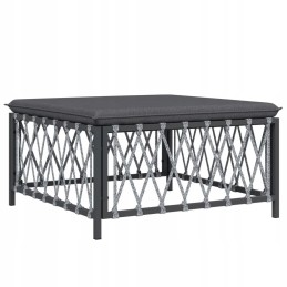 Vidaxl 4 dalių sodo poilsio komplektas, su pagalvėlėmis, antracitas, 3186