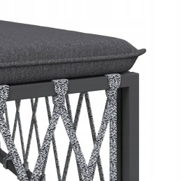 Vidaxl 4 Piece Garden Lounge Set with Cushions Anthracite 3186