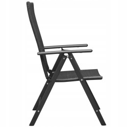 5 Piece Garden Furniture Set, Black