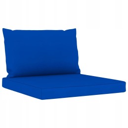 Vidaxl 6 Piece Garden Lounge Set with Blue Cushions