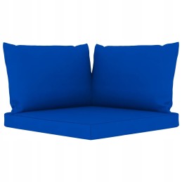 Vidaxl 6 Piece Garden Lounge Set with Blue Cushions
