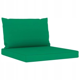 Vidaxl 6 Piece Garden Lounge Set with Green Cushions