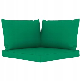 Vidaxl 6 Piece Garden Lounge Set with Green Cushions