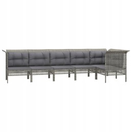 6-piece garden lounge set, cushions, cabinet