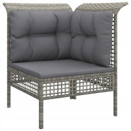 6-piece garden lounge set, cushions, cabinet