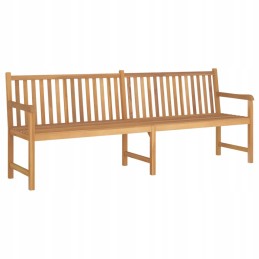 Puidust tiikpuust aiapink 228x62,5x90 cm, naturaalne värv