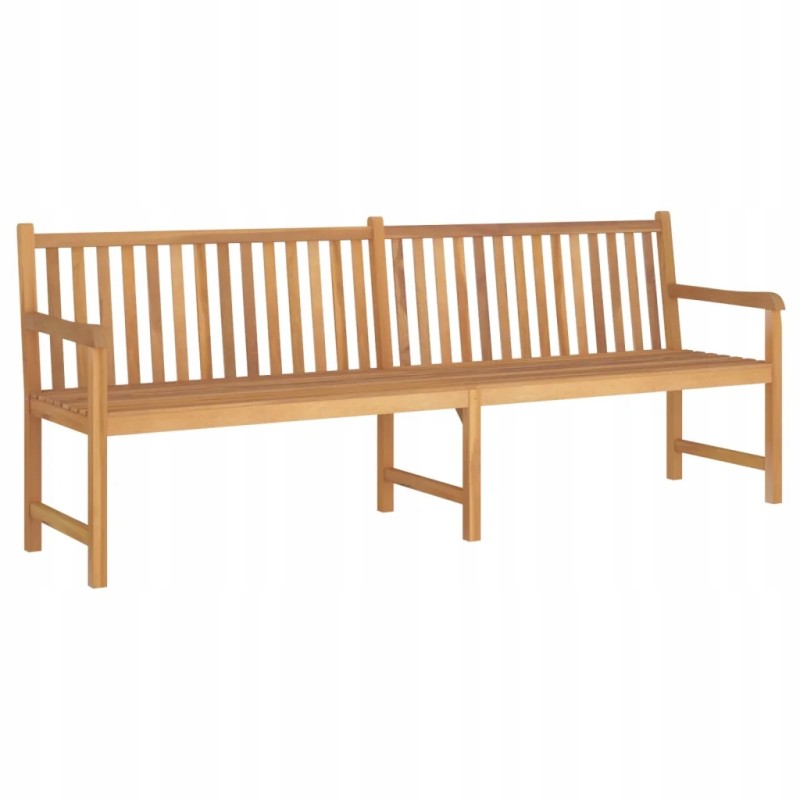 Puidust tiikpuust aiapink 228x62,5x90 cm, naturaalne värv