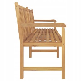 Wooden teak garden bench 228x62.5x90 cm, natural color