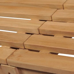 Medinis tikmedžio sodo suolas 228x62,5x90 cm, natūralios spalvos