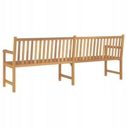 Puidust tiikpuust aiapink 228x62,5x90 cm, naturaalne värv