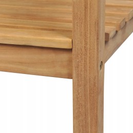 Puidust tiikpuust aiapink 228x62,5x90 cm, naturaalne värv