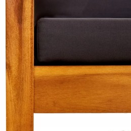 Vidaxl aiapink varikatuse ja jalatugedega, akaatsiapuidust