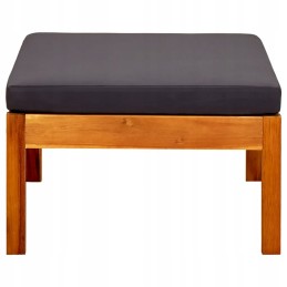 Vidaxl Garden Bench with Canopy and Footrests Solid Acacia Wood