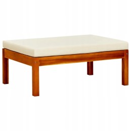 Vidaxl Garden Bench with Canopy and Footrests Solid Acacia Wood