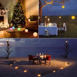 Vandeniui atsparūs plūduriuojantys baseino žibintai 2 vnt